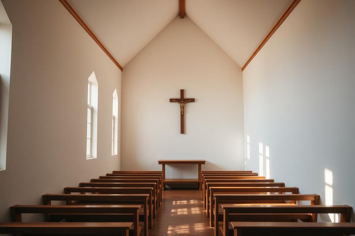 Capela para apoio espiritual na unidade masculina