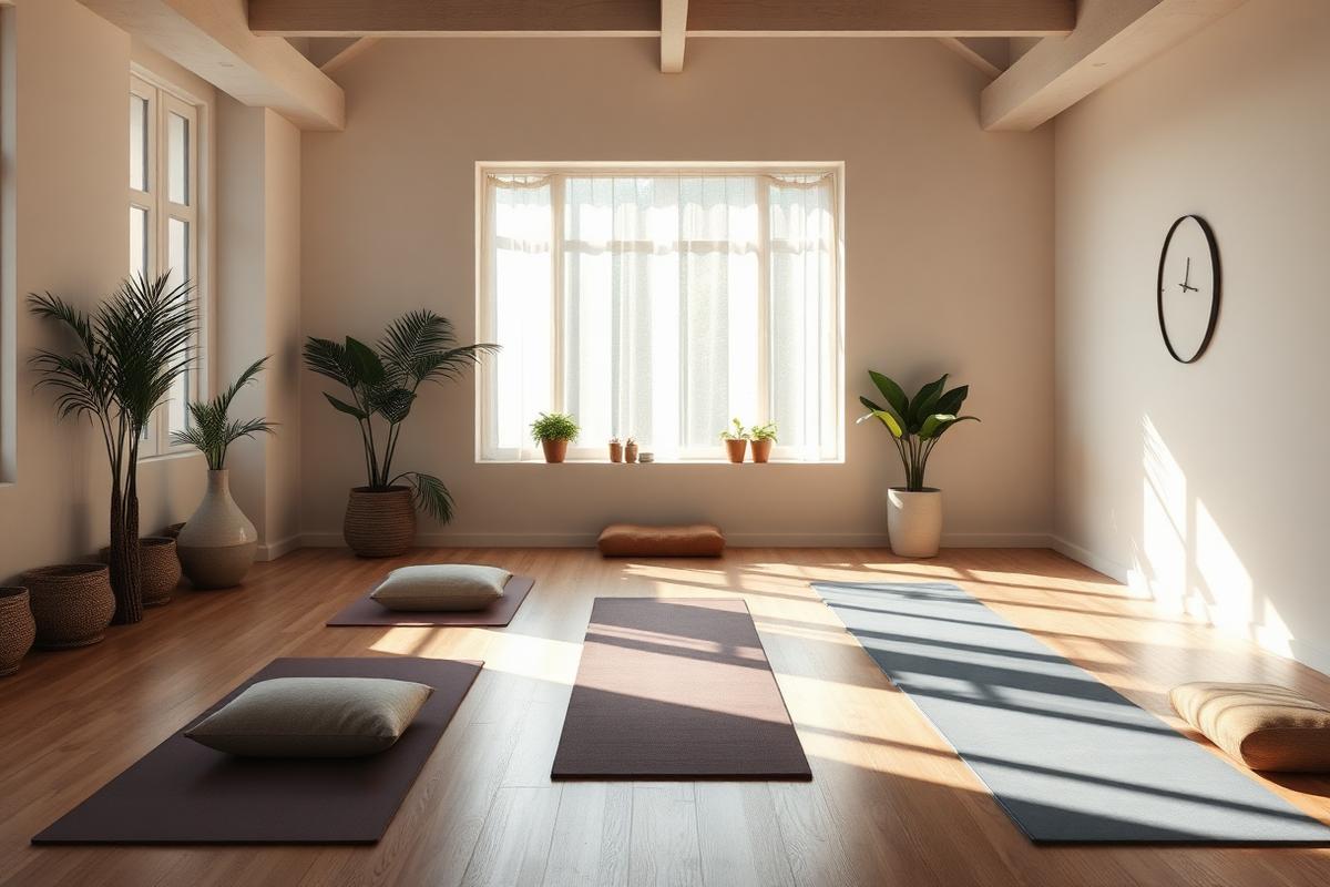 Sala de yoga e meditação das unidades femininas